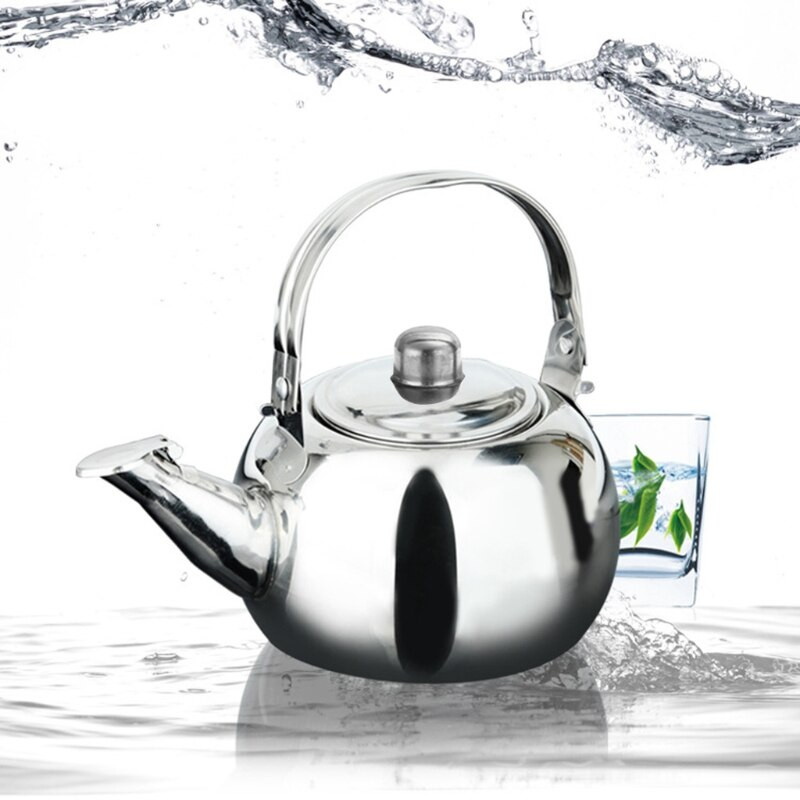 Rozsdamentes acél anyagú teáskanna Kávés tea vízforraló Laza levelű teáskanna infúzióval 1L/1.5L/2L/2.5L 4 választható kapacitás