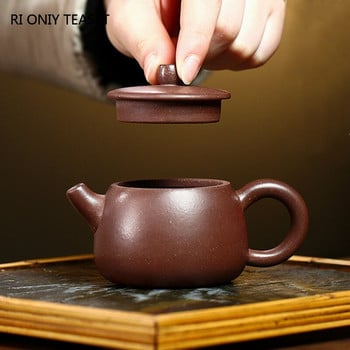 100ml Yixing Purple Clay Teapot Διάσημο Χειροποίητο Τσαγιού Μικρής χωρητικότητας Raw Ore Purple Mud Beauty Kettle κινέζικο σετ τσαγιού Zisha