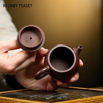 100ml Yixing Purple Clay Teapot Διάσημο Χειροποίητο Τσαγιού Μικρής χωρητικότητας Raw Ore Purple Mud Beauty Kettle κινέζικο σετ τσαγιού Zisha