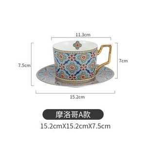 Ceașă de cafea din ceramică din mozaic, ceașcă de apă pentru uz casnic, mic dejun, fulgi de ovăz, ceașcă de lapte, set farfurii, accesorii pentru bucătărie pentru casă