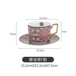 Ceașă de cafea din ceramică din mozaic, ceașcă de apă pentru uz casnic, mic dejun, fulgi de ovăz, ceașcă de lapte, set farfurii, accesorii pentru bucătărie pentru casă