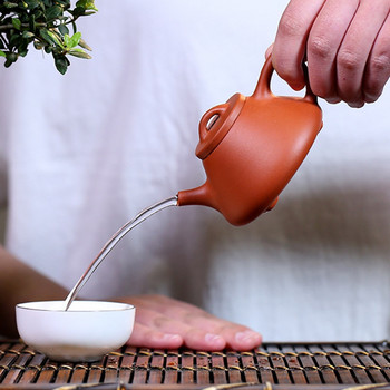 110ml Classic Yixing Purple Clay Teapots Raw Ore Section Mud Stone Scoop Tea Pot Home Zisha Filter Kettle Κινέζικο σετ τσαγιού Δώρα