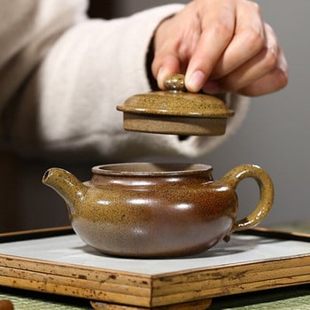 210ml Παραδοσιακό Yixing Purple Clay Teapot Raw Ore Kiln Change Pot Antique Tea Pot Zisha Filter Beauty Kettle Tea Supplies