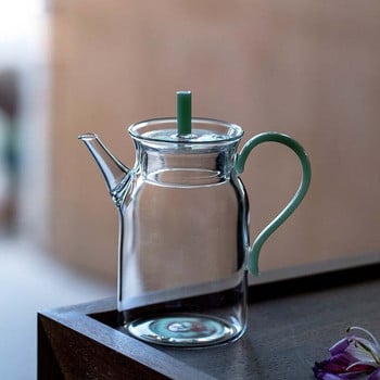 China Retro Imitation Song Glass Teapot with Handle Kung Fu Tea Set Puer Kettle Bubble Tea Pot Οικιακά σκεύη τσαγιού