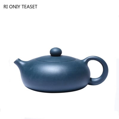 230 ml Creativity Yixing Purple Clay teekannud Toores maagist Azure Mud Flat Xishi teekann Käsitsi valmistatud Zisha Filter Veekeetja Teenõud Kingitused