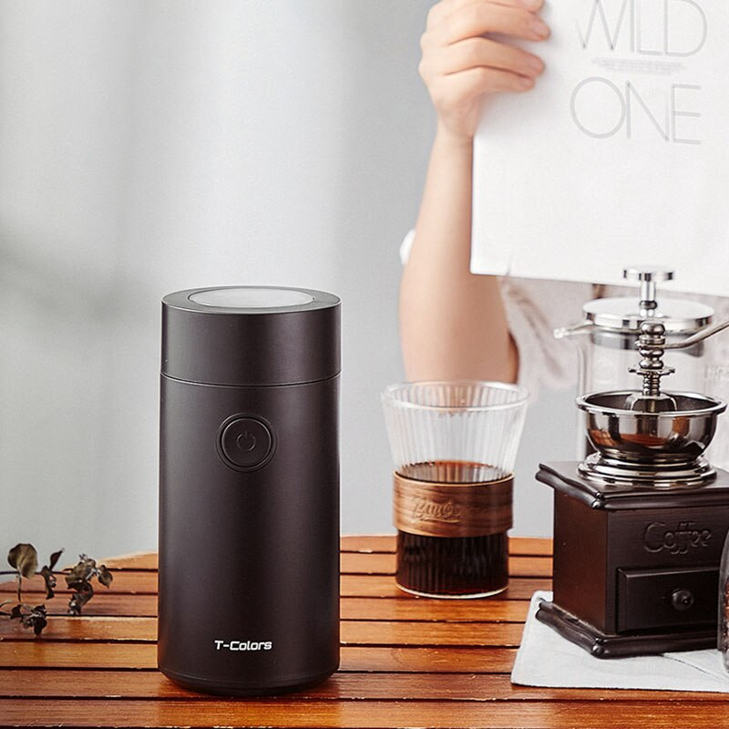 Elektrinė kavos pupelių malūnė Buitinė didelės talpos pupelių malūnėlis nešiojamasis daugiafunkcis espreso kavos aparatas, USB įkraunamas