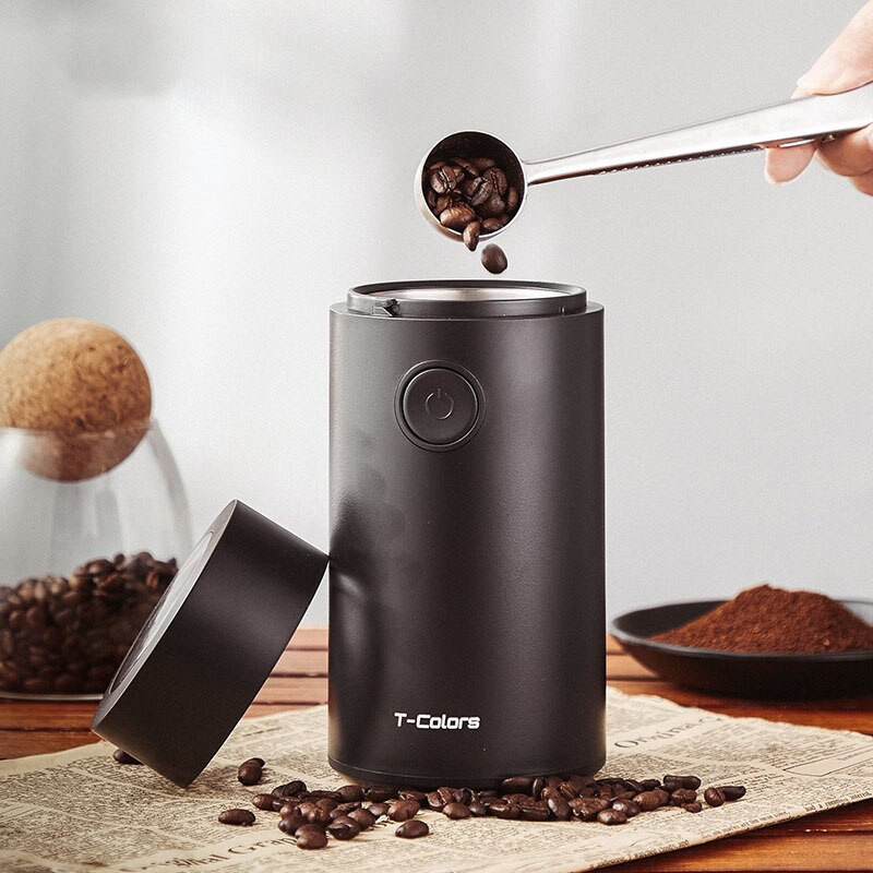 Elektrinė kavos pupelių malūnė Buitinė didelės talpos pupelių malūnėlis nešiojamasis daugiafunkcis espreso kavos aparatas, USB įkraunamas
