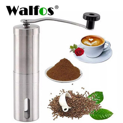 Rasnita manuala de cafea Mini râșniță manuală din oțel inoxidabil Mașină de râșnire pentru boabe de cafea Moara pentru unelte de bucătărie Accesorii pentru cafea