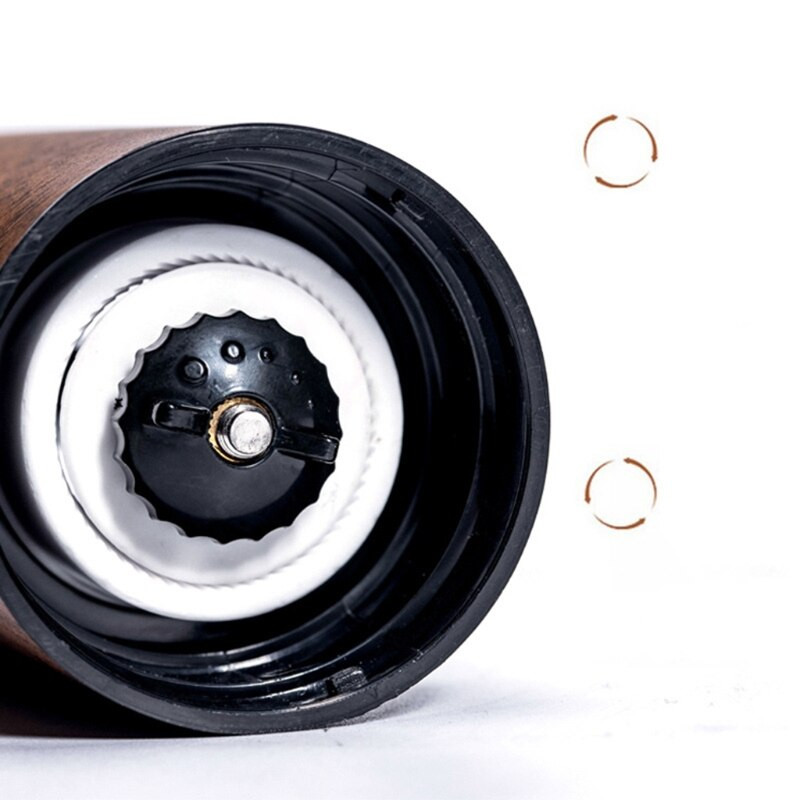 50LF kaasaskantav puidutera käsitsi käsitsi kohviveski hõbedane roostevabast terasest kohviubade veski käsitsi vända espresso avaleht