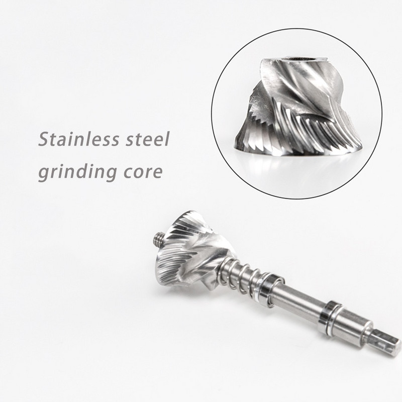 Надстройка Ръчна мелница за кафе на зърна Преносима висококачествена ръчна мелница Мелница от неръждаема стомана Кухненски инструменти