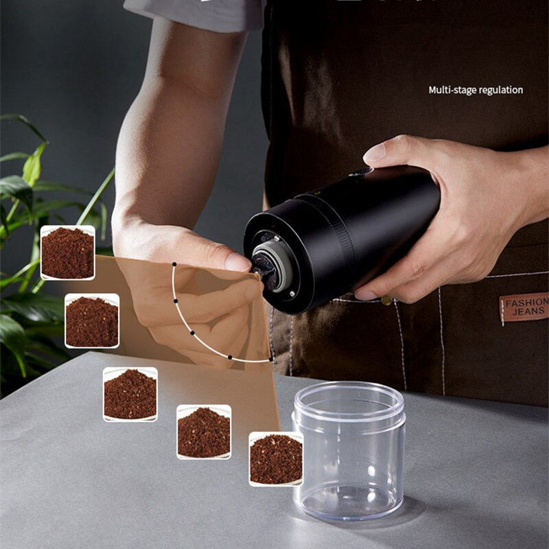 Електрическа кафемелачка Професионална автоматична керамична сърцевина за смилане USB зареждане Преносим висококачествен инструмент за фрезоване за дома