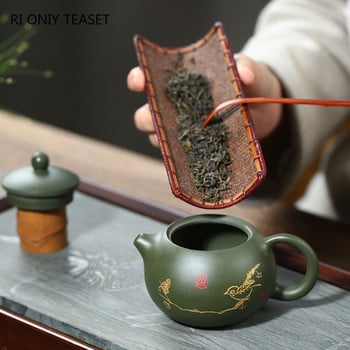 210ml Yixing Purple Clay Teapots Master Handmade Xishi Tea Pot Bot Bot Filter Bitile φίλτρου Αυθεντικό κινέζικο σετ τσαγιού Zisha Δώρα