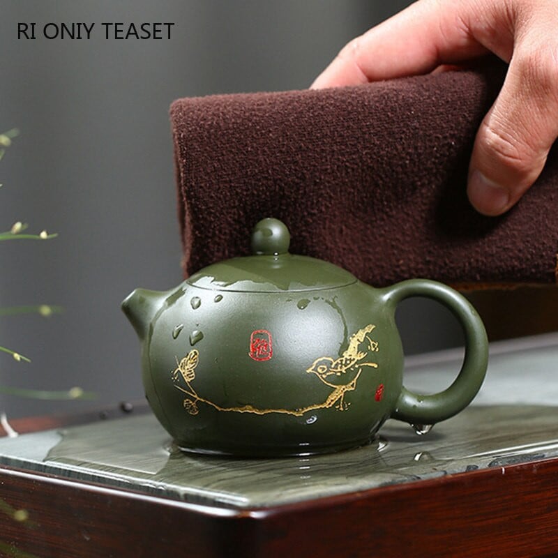 210 ml ceainice Yixing din argilă violetă Master Handmade Xishi ceainic cu bile cu filtru ceainic autentic chinezesc Zisha set de ceai Cadouri