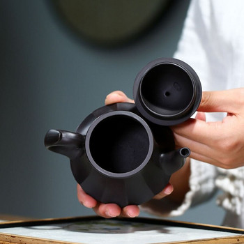 190ml Yixing Purple Clay Teapots Raw ore Black Mud Tea Pot Βραστήρας Χειροποίητο Zisha Teaware Σετ Τσαγιού Κινέζικο Τσάι Τελετή Προσαρμοσμένο