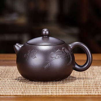 120ml Κινεζική Yixing Purple Clay Teapot Raw Ore Black Mud Xishi Tea Pot Zisha Filter Beauty Kettle Αξεσουάρ οικιακού σετ τσαγιού