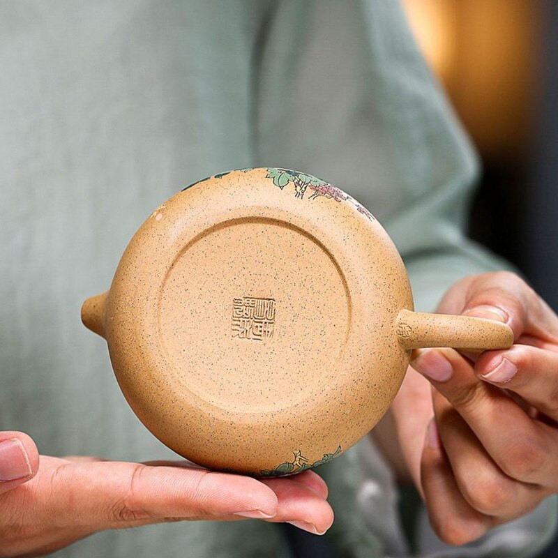 180 ml kineski Yixing ljubičasti glineni čajnici Raw Ore Section Mud Flat Xishi Lonac za čaj Ručno izrađeni filter Zisha Kuhalo Posuđe za domaćinstvo