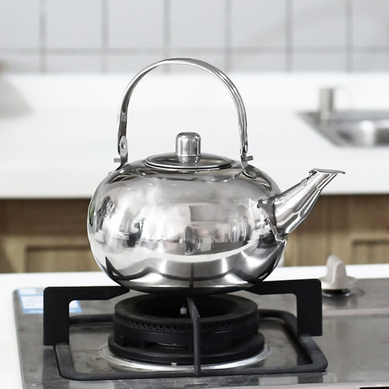 Naujas storas nerūdijančio plieno arbatinukas, 1,6 l arbatinukas, išskirtinis arbatinukas, restoranas, viešbučio virdulys, buitinis arbatinukas, gėlių arbatinukas