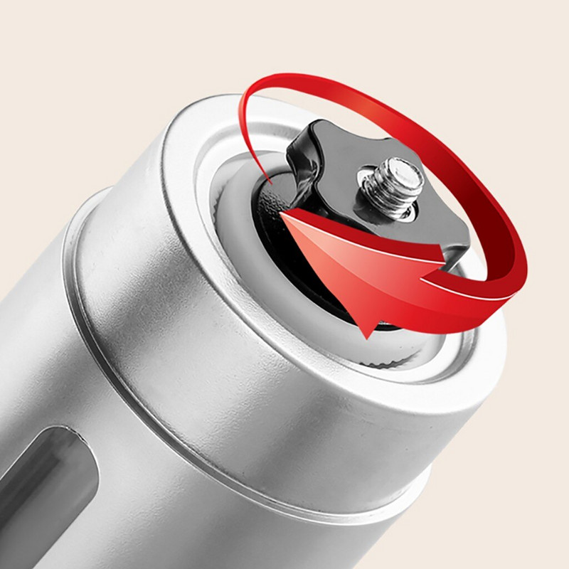 Rozsdamentes acél hordozható kézi kávédaráló, professzionális kézi kávédaráló, mini kézzel készített babsorzó konyhai eszköz