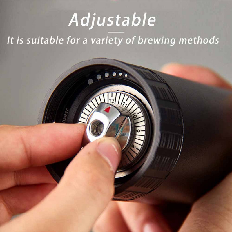 Нова ръчна мелница за кафе на зърна от 2022 г. Надстройка на висококачествена сърцевина за смилане от неръждаема стомана Ръчно изработен инструмент за смилане на кафе