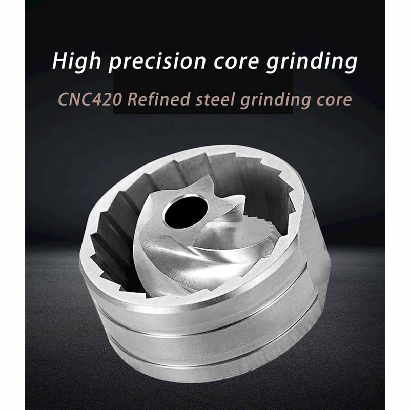 Нова ръчна мелница за кафе на зърна от 2022 г. Надстройка на висококачествена сърцевина за смилане от неръждаема стомана Ръчно изработен инструмент за смилане на кафе