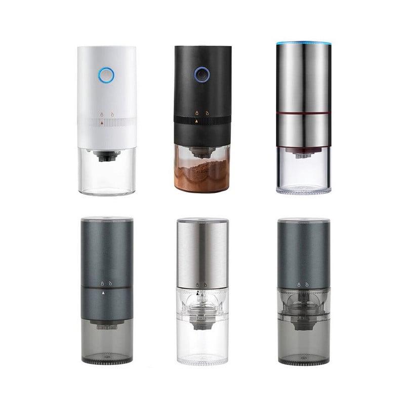 Rasnita de cafea electrica Rodanny Moara de fasole automata Aparat de espresso portabil pentru cafenea acasă Călătorie USB reîncărcabil