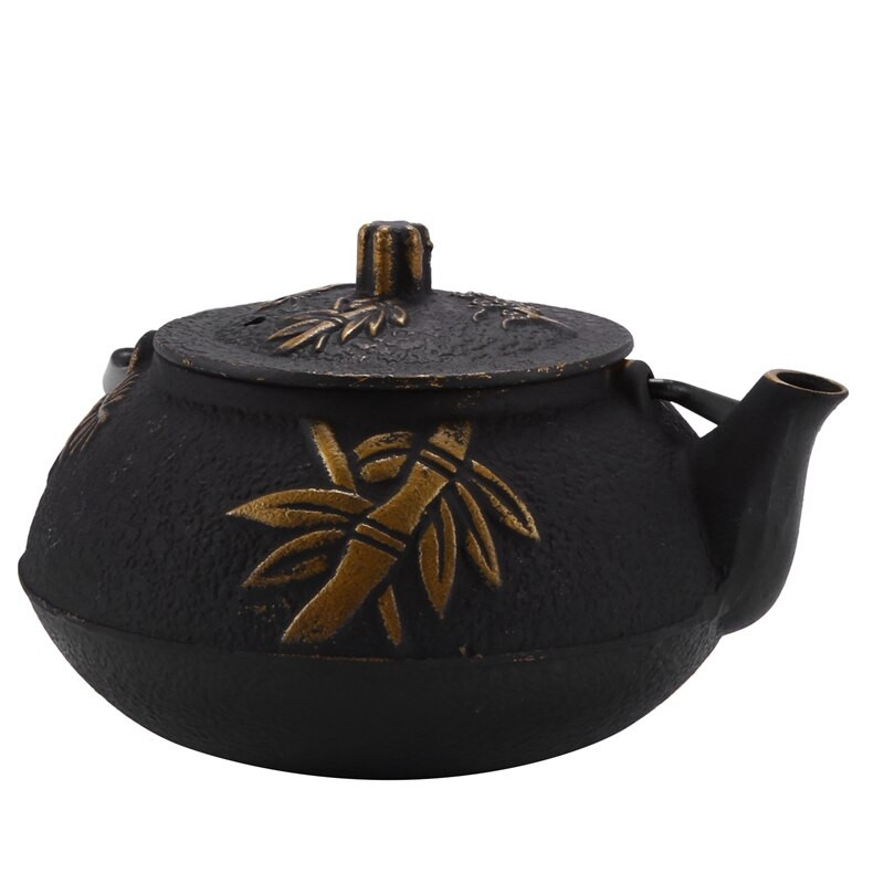 Japoniškas ketaus arbatinukas su nerūdijančio plieno infuzija / sieteliu , slyvų žiedai 30 uncijų ( 900 ml )