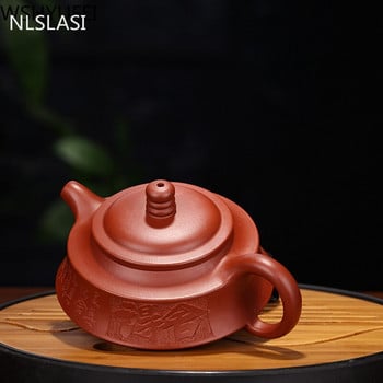 NLSLASI Yixing Zisha Teapot Διάσημος βραστήρας Dahongpao Pure handmade Raw ore Purple Clay Τσαγιέρα Αναβάθμιση φίλτρου μπάλας 140ml