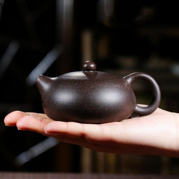 Чайник с лилав пясък с малък капацитет 150 мл Всички ръчно изработени комплекти за чай кунгфу с отвор за топка Xi Shi pot Гладка вода Прибори за пиене WSHYUFEI