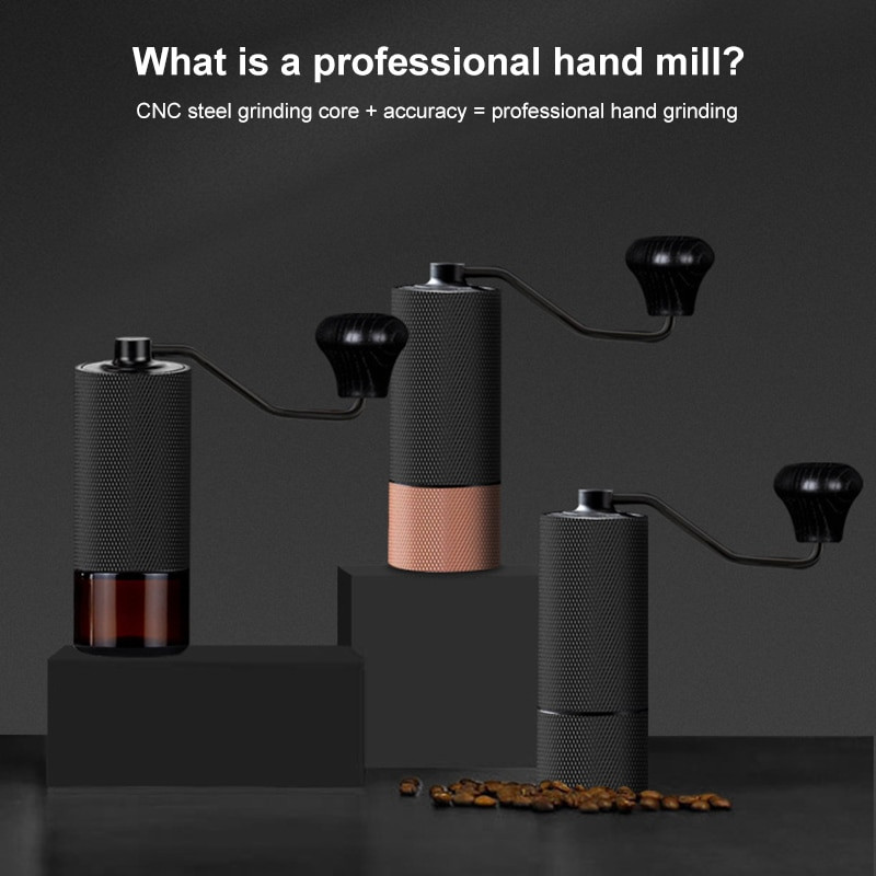 Kaštonų C3 rankinis kavos malūnėlis S2C viduje Aukštos kokybės nešiojamas rankinis malūnėlis su dviguba guolio padėtimi