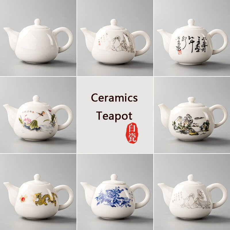 Porcelán teás teáskészlet fehér csont infúzióval teakészlet kávékerámia teából Tea teaasztal Ősi kínai teáscsésze készlet D001