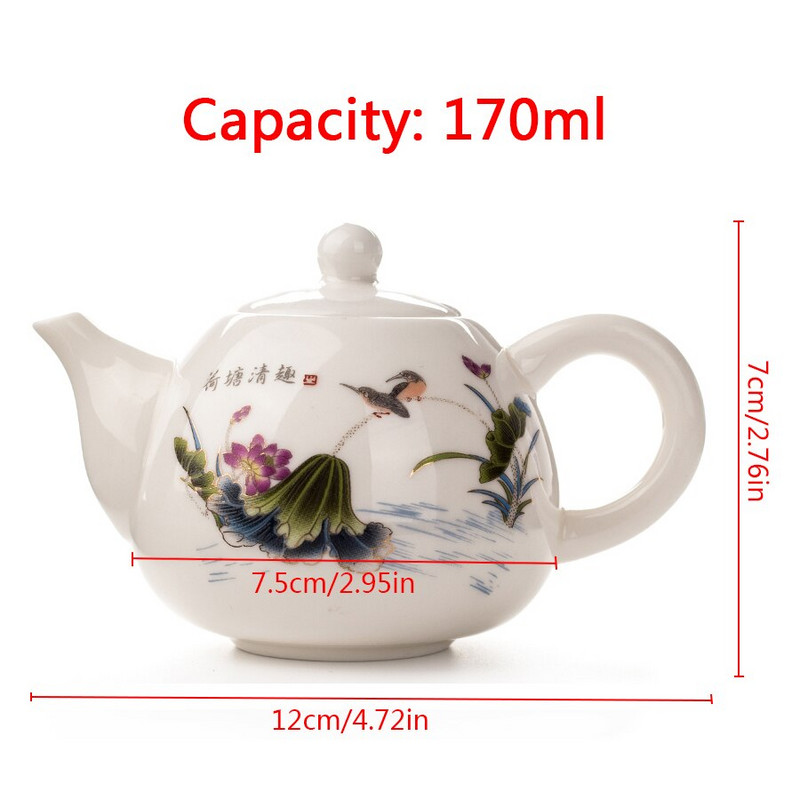 Porcelán teás teáskészlet fehér csont infúzióval teakészlet kávékerámia teából Tea teaasztal Ősi kínai teáscsésze készlet D001