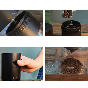 Ηλεκτρικός μύλος καφέ Καρύδια Κόκκοι πιπεριού Καφές Μύλος Μπαχαρικών Επαναφορτιζόμενος Μύλος USB Επαγγελματικό Ασύρματο μηχάνημα
