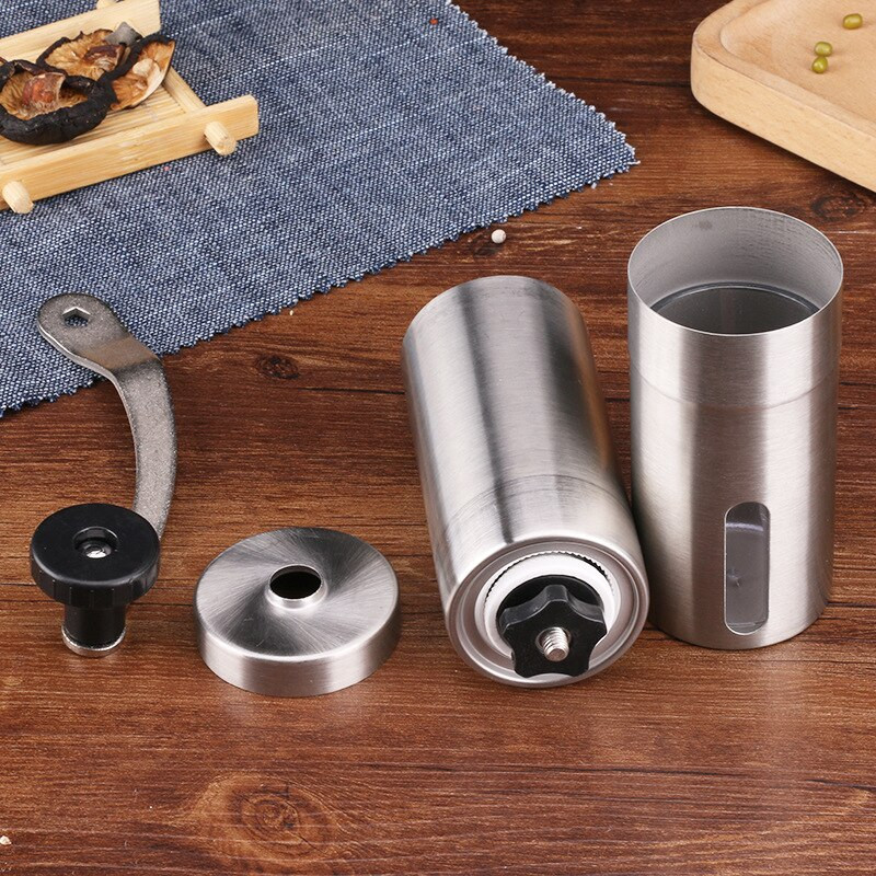 Rasnita de cafea manuala portabila din otel inoxidabil Rasnita de cafea reglabila din ceramica Aparate de cafea Ustensile de bucatarie usor de curatat