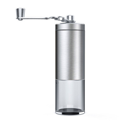 Ръчна кафемелачка Burr Преносима керамична кафемелачка Burr с безкрайно регулируема мелница Ръчна манивела Кафемелачка за Hom