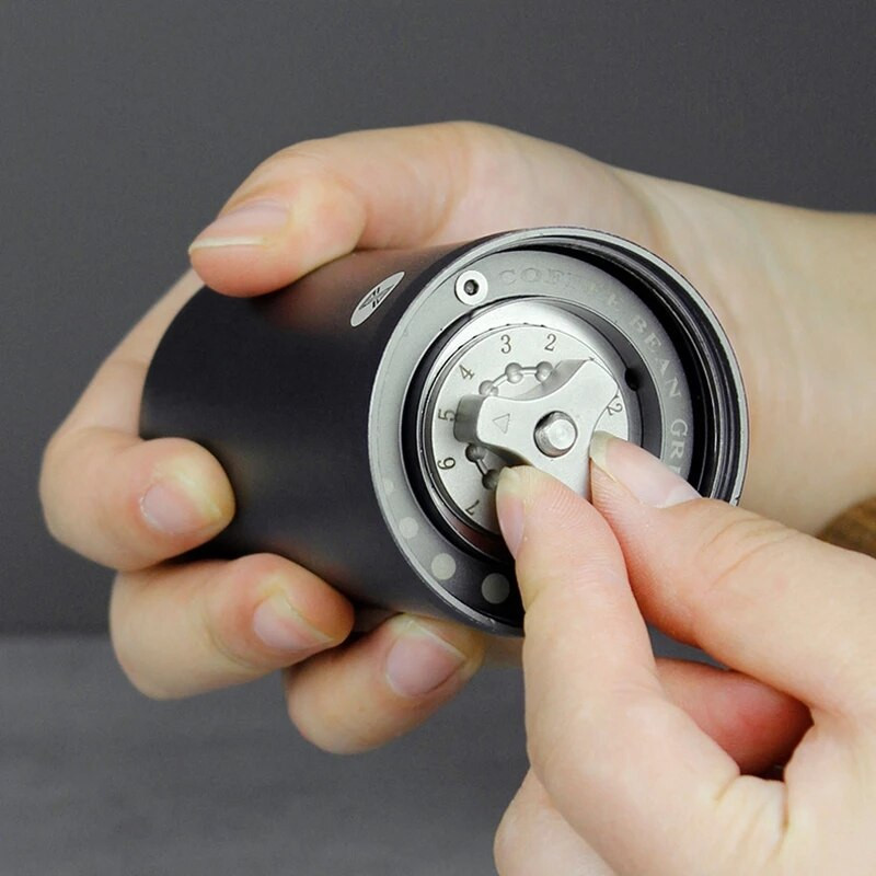 Rasnita manuala pentru boabe de cafea Rasnita pentru boabe de cafea de uz casnic Miez din otel inoxidabil Cafea prin picurare cu ax dublu Espresso Aparat manual de cafea