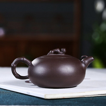 140 мл лилави глинени чайници Yixing Raw Ore Zhu Mud Tea Pot Home Zisha Filter чайник Китайска чаена церемония Персонализирани подаръци