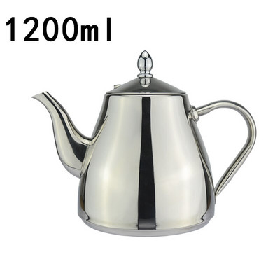 Sanqia 1200 ml új stílusú rozsdamentes acél kulacs vízforraló ivóedény Vízedény Alkalmas csepegtető kávéfőző konyhai cikkek