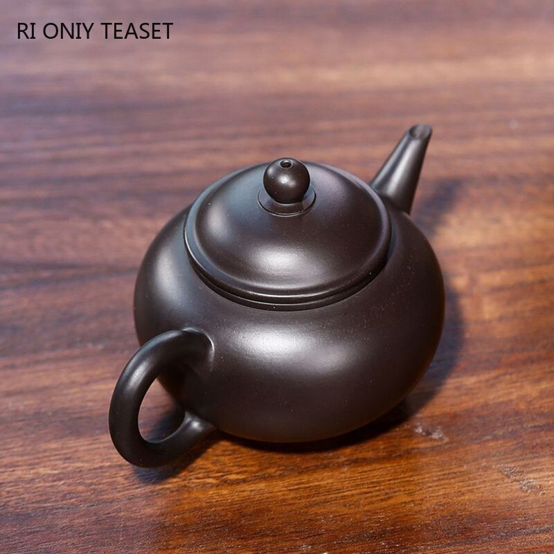 140 ml nyers érc fekete iszap filteres teáskanna Kínai Yixing lila agyag teáskannák otthoni Zisha szépség vízforraló Egyedi teáskészlet kellékek