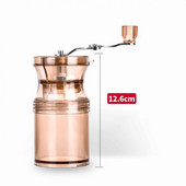 Rasnita manuala de cafea din ceramica cu borcan de depozitare din sticla fortificata