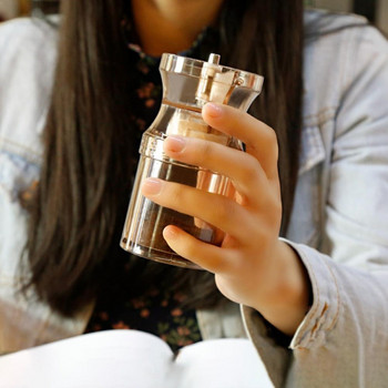 Ръчна керамична кафемелачка с укрепен стъклен буркан за съхранение Издръжлива мелница за кафе на зърна Кафемашина Кухненски инструменти