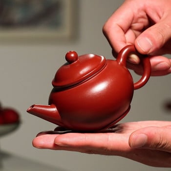 Китайски лилави глинени чайници Xishi Ръчно изработен сервиз за чай Чайник Домакински филтър Чайник Съдове за напитки Преносими съдове за напитки за пътуване 200 ml
