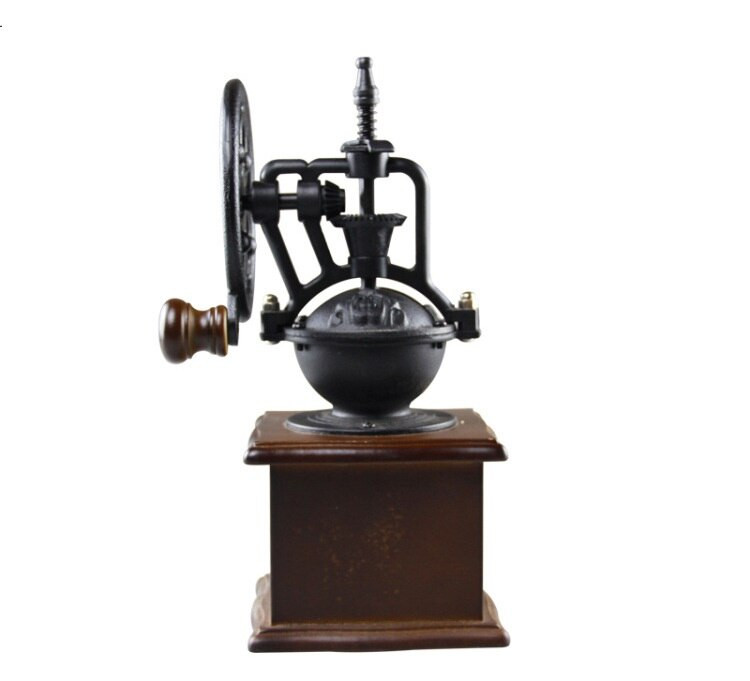 Класическа дървена ръчна кафемелачка Мелничка за подправки на кафе на зърна