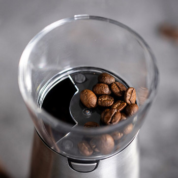 Ηλεκτρικός μύλος καφέ από ανοξείδωτο ατσάλι Ρυθμιζόμενος μύλος χειρός Μηχανή καφέ Μύλος κόκκων καφέ Μύλος Εργαλείο κουζίνας