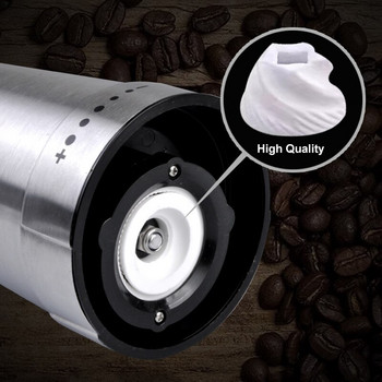 Ηλεκτρικός μύλος καφέ από ανοξείδωτο ατσάλι Ρυθμιζόμενος μύλος χειρός Μηχανή καφέ Μύλος κόκκων καφέ Μύλος Εργαλείο κουζίνας