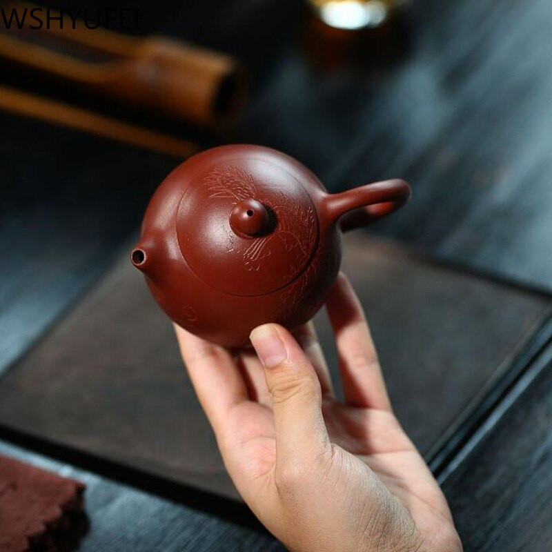 WSHYUFEI Yixing Arbatinukai Arbatinukai Dahongpao rankų darbo Dragon Egg arbatinukai Zhu Mud pritaikytos dovanos autentiškos 190ml