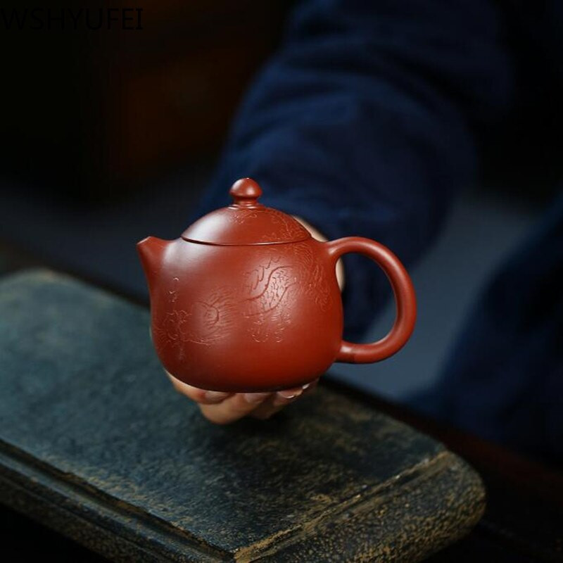 WSHYUFEI Yixing Arbatinukai Arbatinukai Dahongpao rankų darbo Dragon Egg arbatinukai Zhu Mud pritaikytos dovanos autentiškos 190ml