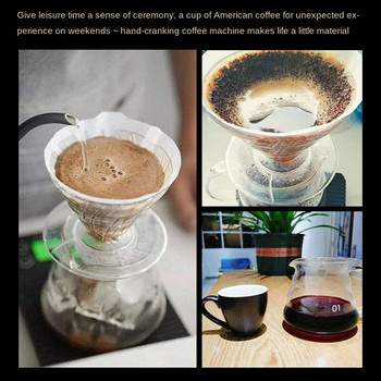 Χειροκίνητος φορητός μύλος καφέ από ανοξείδωτο ατσάλι Κεραμικός μύλος καφέ 6/8 Ρυθμιζόμενες ρυθμίσεις