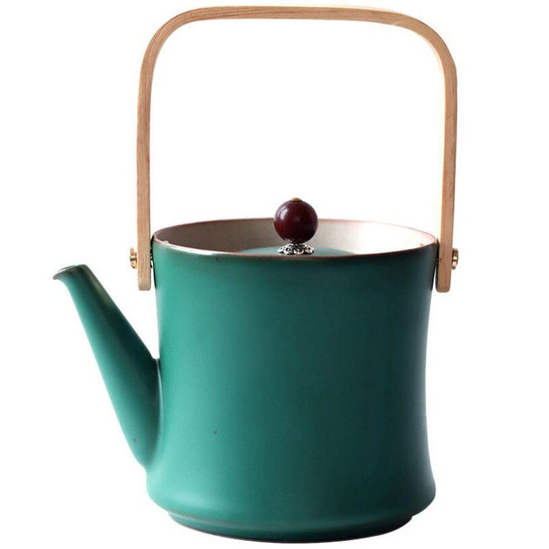 PINNY 380 ml durva kerámia japán stílusú gerendás teáskanna Retro kerámia kung fu teáskanna pigmentált tea szolgáltatás