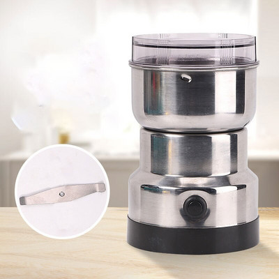 Elektrinis kavos malūnėlis nerūdijančio plieno kavos malūnėlis virtuvės grūdų riešutų pupelių prieskonių malūnėlis daugiafunkcinis smulkintuvas