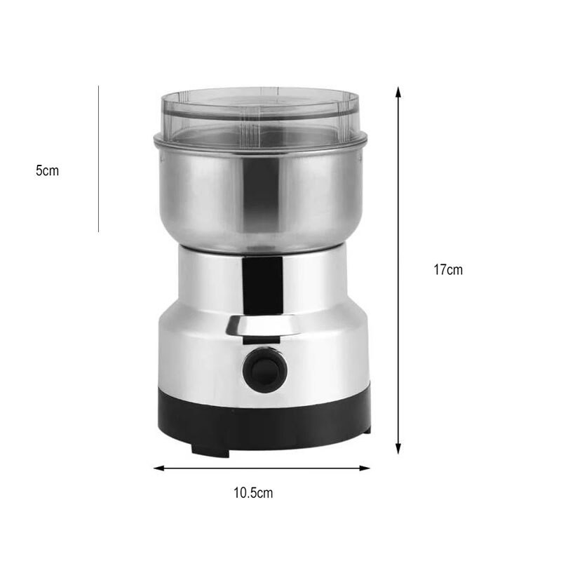 Elektrinis kavos malūnėlis nerūdijančio plieno kavos malūnėlis virtuvės grūdų riešutų pupelių prieskonių malūnėlis daugiafunkcinis smulkintuvas